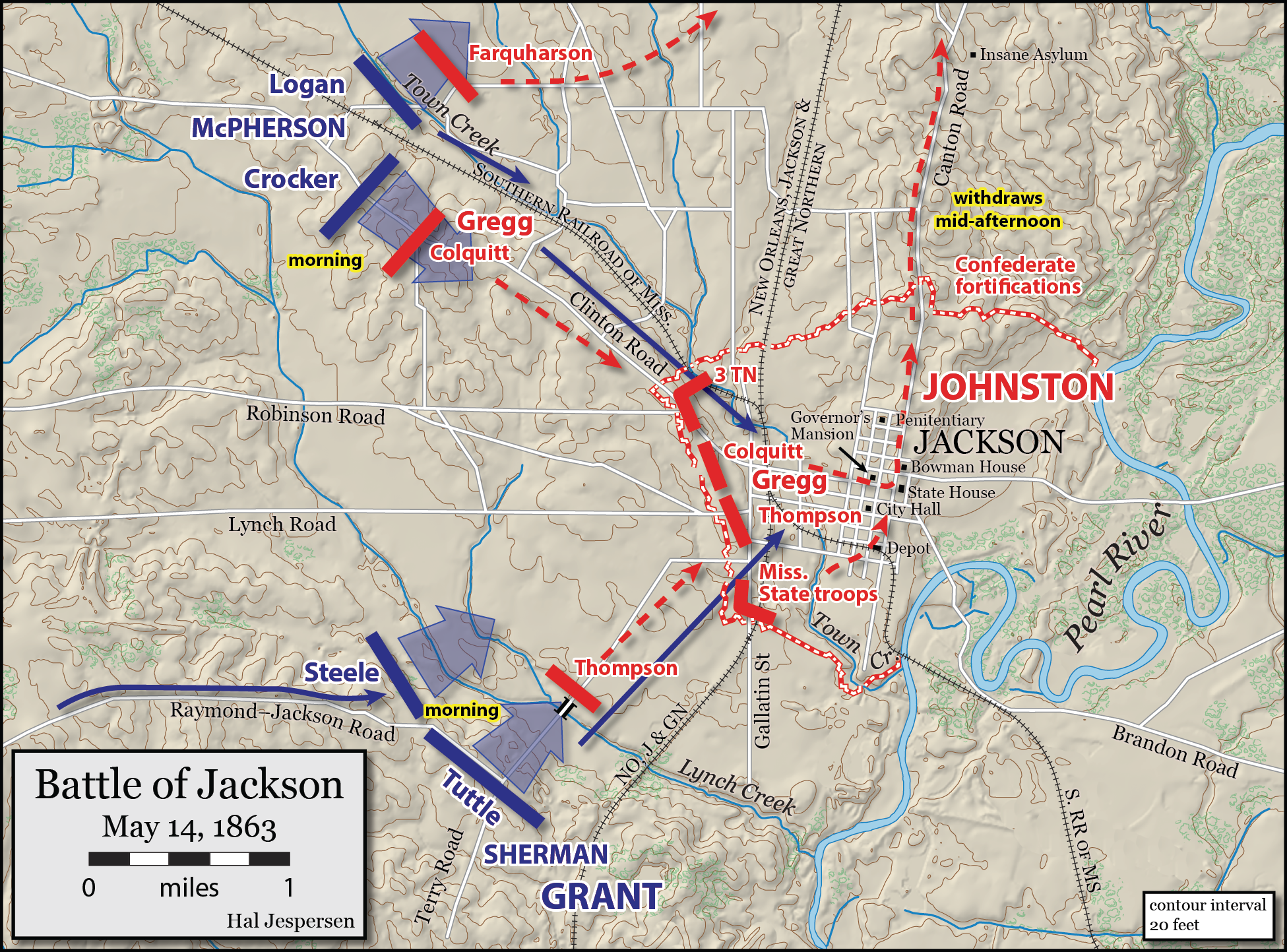 The Campaign for Vicksburg by Bearss, 3 vols. Color Maps! - Savas